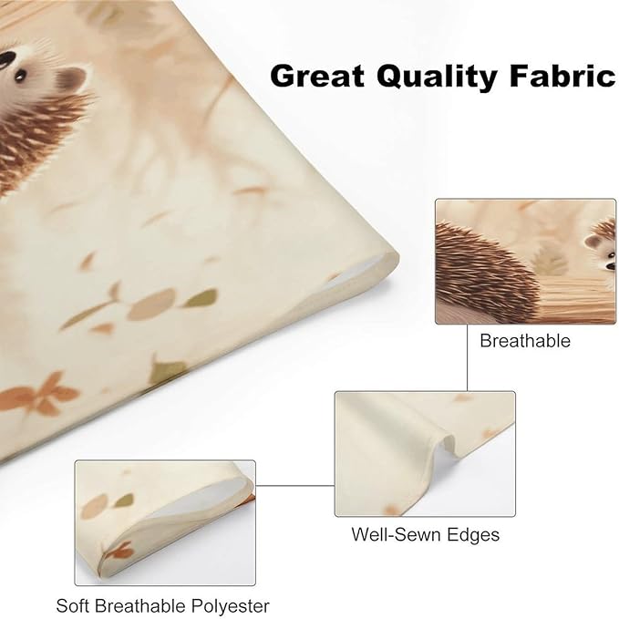 Dog Bandana Spring Pet Scarf Adjustable Triangle Nature Lovely Hedgehog Lovers Printing Dog Bib Washable Polyester Puppy Bandana for Small Medium Large Dogs Cat Birthday Party Supplies