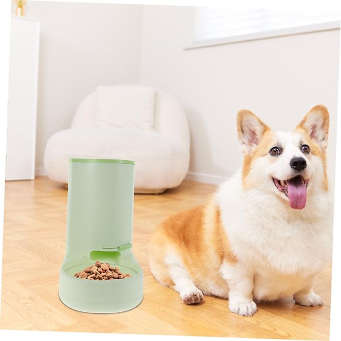 MERRYHAPY Cat Feeder Auto Feeder Kitten Bowl Dry Food Feeding Station Outdoor Cat Station Pet Food Dispenser Non-Slip