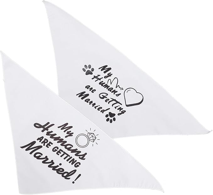 UKCOCO 2pcs Pet Triangle Bandanas Dog Bibs Decorative Polyester Saliva Towels for Puppies and Cats, Cute Pet Supplies for Everyday Wear and Special Occasions