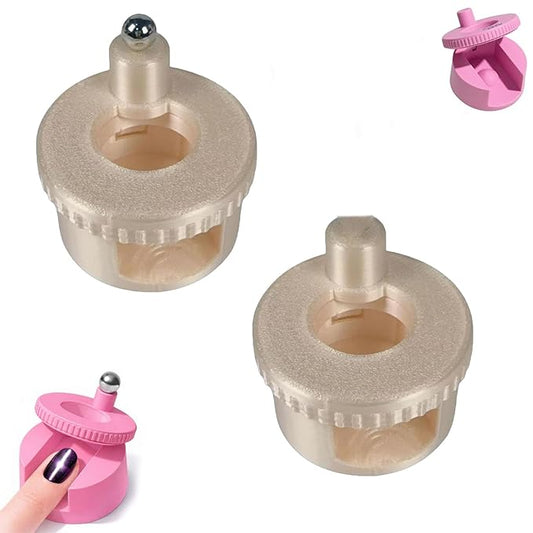 2Pcs Rotating Cat Eye Magnet, 2026 Magnetic Nail Tool, Beginner Friendly 5D Magnet Cateye, Uniform Magnetic Force and Excellent Light Absorption, Can Easily DIY Glossy Cat Eye Effect (2F-Mix)