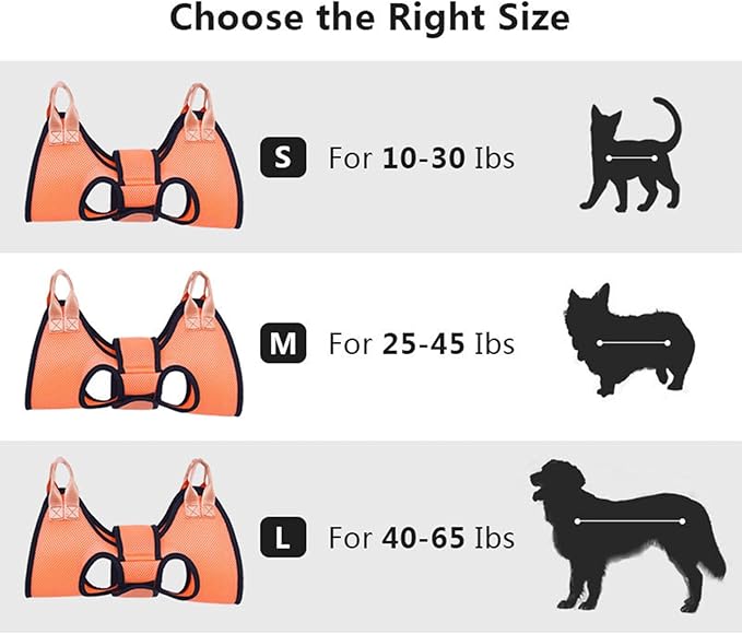 Dog Hammock - Nail Trim Sling for Cats and Dogs, Professional Pet Restraint Sling with Bathing Assistance, Scratch Prevention, Durable Pet Hanger for Grooming, Home Use
