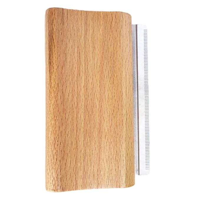 Dog Brush for Shedding, Pet Hair Removal Tool, Cat Grooming Supplies, Wooden Handle Pet Shedding Comb Combs for Dogs, Cats & Horses (Large)