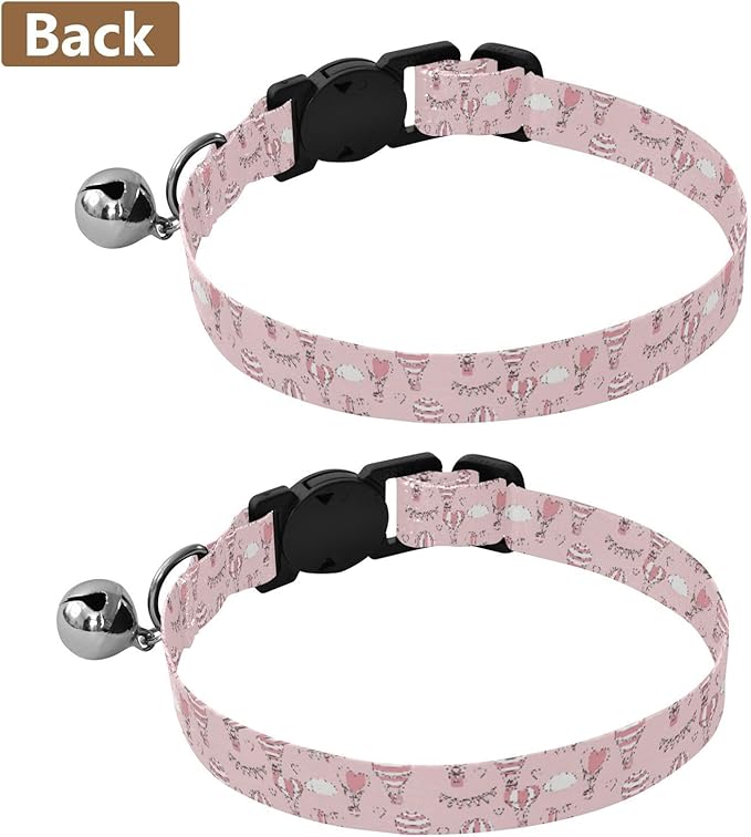 Dog Collar Hot Air Balloon Cloud Pattern Small Dog Collars Comfortable Puppy Collar Cat Pet Collar for Dogs Cats Pets Supplies 2 Pack