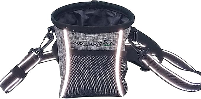 Peiiwdc Dogs Treat Pouches for Walking with PoopBagHolder Dog Training Waist Bag Pet Treat Outdoor Pet Supplies Dog Training