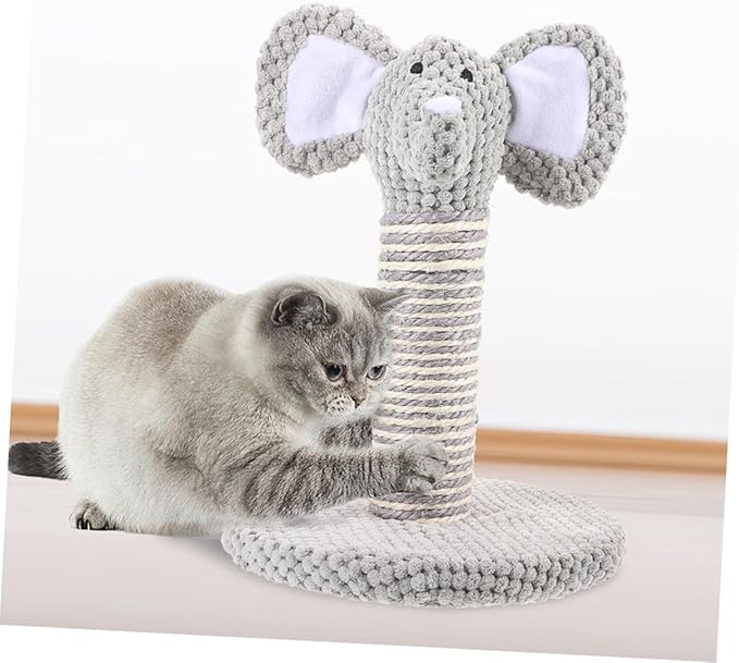 Beaupretty 2pcs Reusable Cat Scratching Post and Cat Climber Set with Wear-Resistant Vertical Scratchers Small Animal Pattern Design for Indoor Kittens