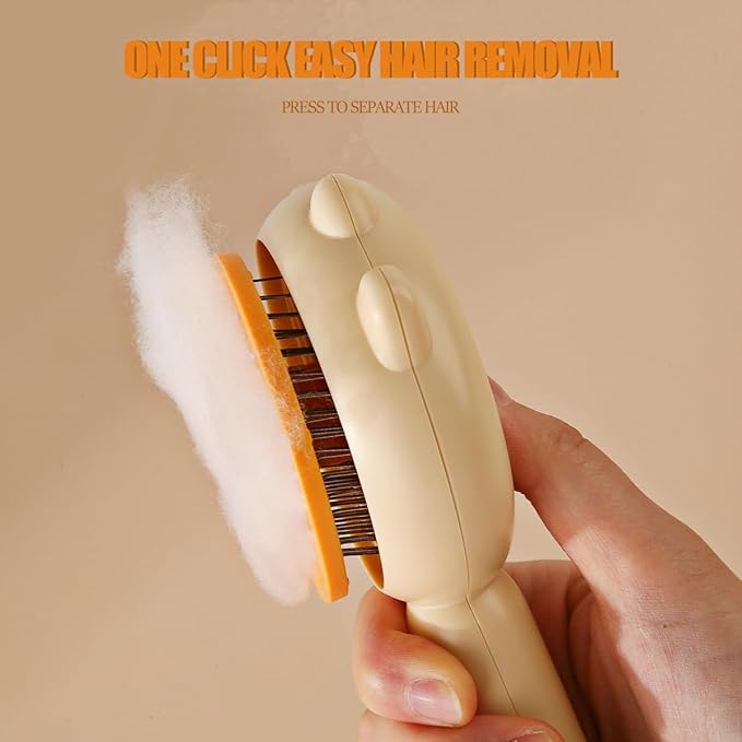 Cat Grooming Brush,Self Cleaning Slicker Brushes for Dogs Cats Pet,Grooming Brush Tool Removes Loose Undercoat Mats Short or Long Pet Tangled Hair (Green)