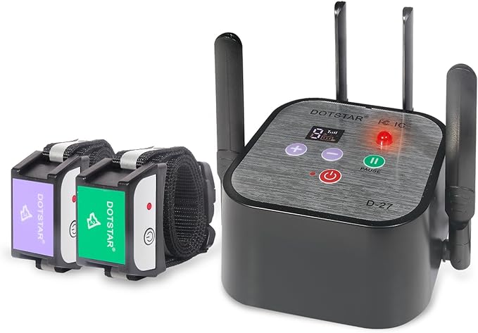 Dog Wireless Fence 2026 Newest Intelligent Pet Electric Containment System, Low Battery AI Smart Alarm Dog Out of Range Reminder, Display Receiver Battery Level, Waterproof Rechargeable Dog Fence