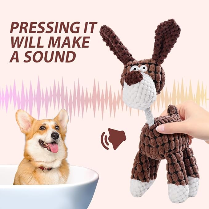 Upgrade Bite Buddy Chew Toy for Dogs, 2025 New Petsboro Bitebuddy Dog Toy Indestructible Stuffed Animals for Dogs, Cute Soft Resistant Squeaky Dog Toys for Heavy Chewers (#A3)