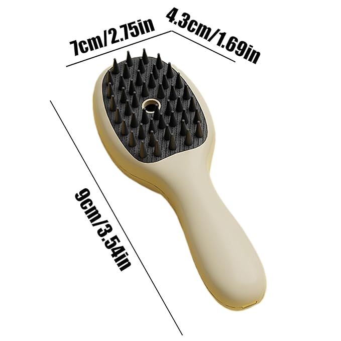 Cat Steam Brush, Anti-Static Quick Brush, Cat Grooming Tool, for Outdoor Detailing Home Cleaning Indoor Bathing Grooming Daily Travel Puppy Kitten
