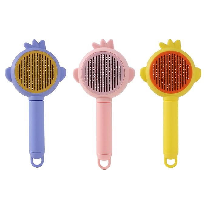 Lovely Shape Pet Comb Deshedding Brush with Easy Function Pet Grooming Accessory Hair Tool Deshedding Brush for Dog Cats