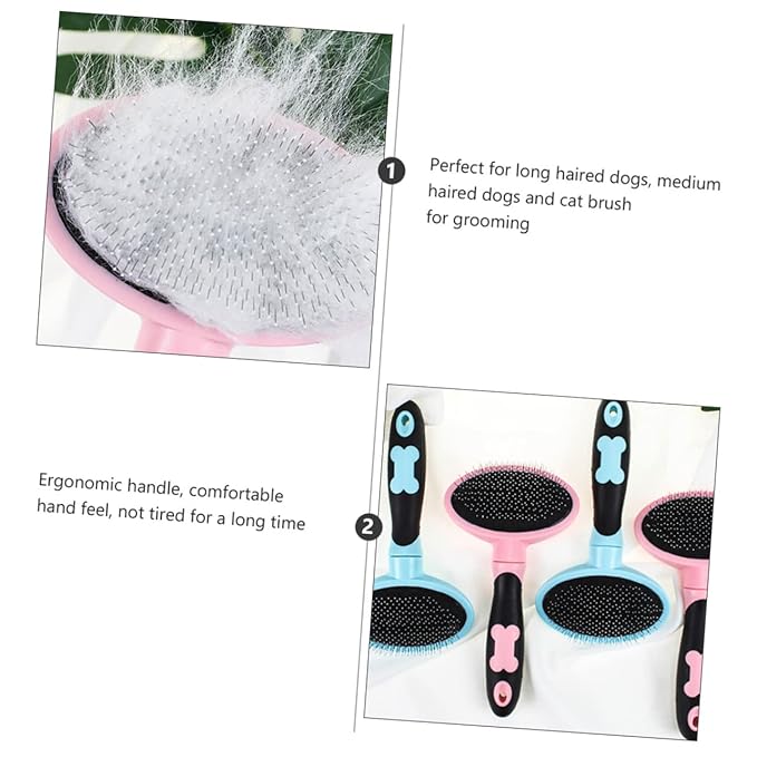 1pc Cat Grooming Brush Pet Hair Removal Tool for Cats and Dogs Ergonomic Design for Gentle Massage and Easy Cleaning for Shedding and Grooming