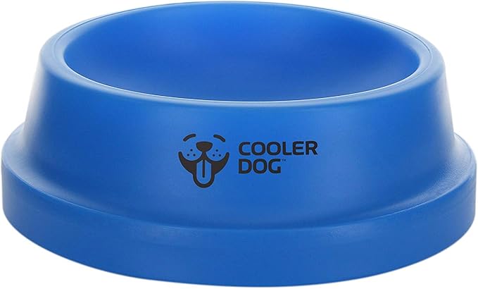 CoolerDog Freezable Dog Bowl – Cooling Dog Water Bowl Keeps Water Cold Up to 8 Hours – Gel-Filled Pet Bowl for Hot Weather, Summer & Outdoor Use (16 oz)