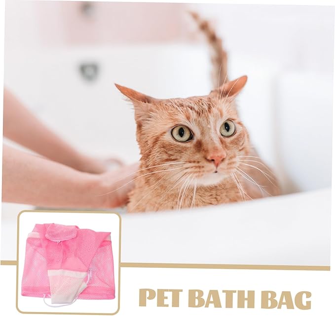 Multi-Function Cat Grooming Bag Breathable Pet Bathing Pouch for Nail Trimming Easy Bathing Grooming Design for Cats