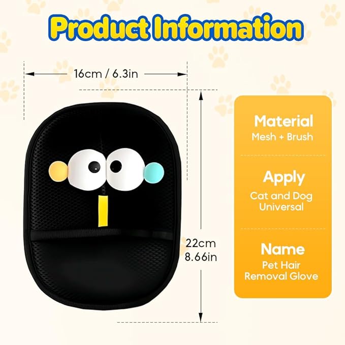 Pet Hair Removal Glove for Dogs & Cats, 2026 New Pet Grooming Mitt, Magic Brush Pet Hair Remova for Pet Owners Laundry Couch Carpet & Car Seat (3 PCS)
