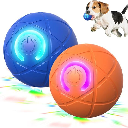 Interactive Dog Toys for Small Dogs, 2026 New Automatic Rolling Ball for Dog, Self Moving Jumping Automatic Moving Rotating Electric Ball for Pets Indoor Outdoor Fun (Mix)