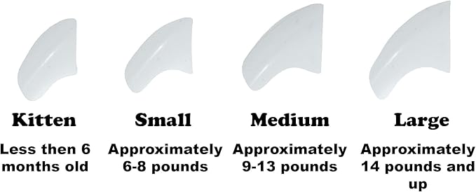 Soft Nail Caps 60 Packs for Cats - White Medium