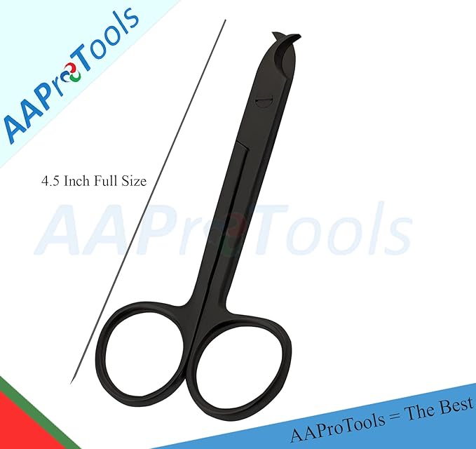 Pet Nail Clippers for Small Animals - Best Cat Nail Clippers & Claw Trimmer for Home Grooming Kit - Professional Grooming Tool for Tiny Dog Cat Bunny Rabbit Bird (Black)