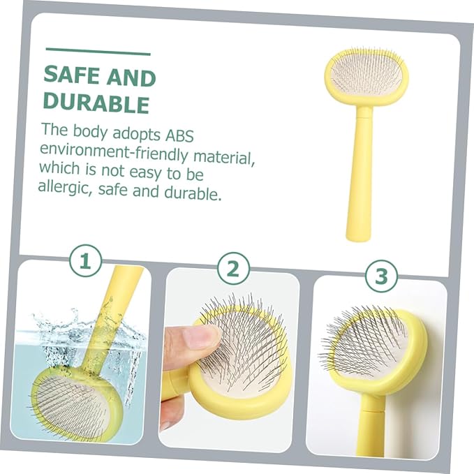 SUPVOX Plastic Pet Hair Comb Handle Ergonomic Household Grooming Tool for Easy Hair Removal and Bonding