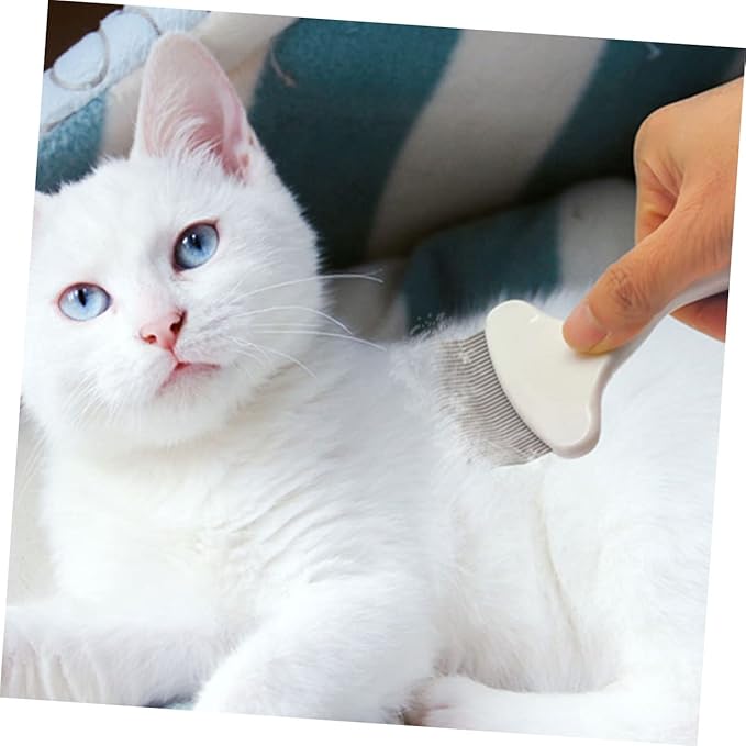 Yardwe Elastic Pin Cat Grooming Comb Pet Hair Removal Tool Kitten Deshedding Kit Abs Material Safe for Cats