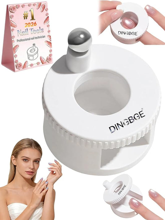 Rotating Cat Eye Magnet Horseshoe Magnet for Nails Cat Eye Gel Polish Eye for Nails Set Nail Magnets Tool Nail Art Automatic Suction Artifact Tools New Rotating Beginner(1PC White)