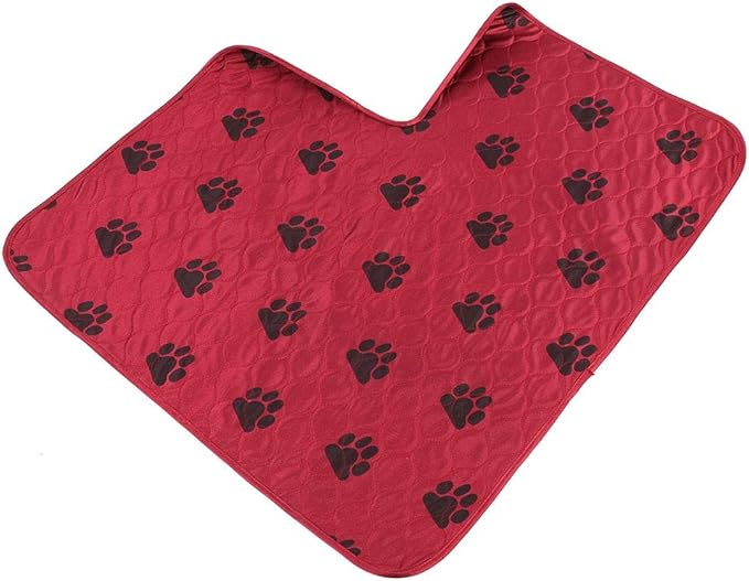 Reusable Dog Pee Pad, Absorbent Pet Urine Mat for Dogs and Cats, 4 - Layer Machine Washable Mat with Barrier for Hard Floors, Print Design in (80 * 90cm)