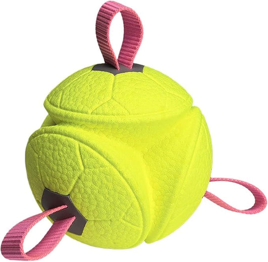 Dog Balls | with Rope Chew Pet Supplies,Dog Chew Toys Fetch Ball,for Small Large Breed Aggressive Chewers Indoor Outdoor Enrichment Stimulation Boredom