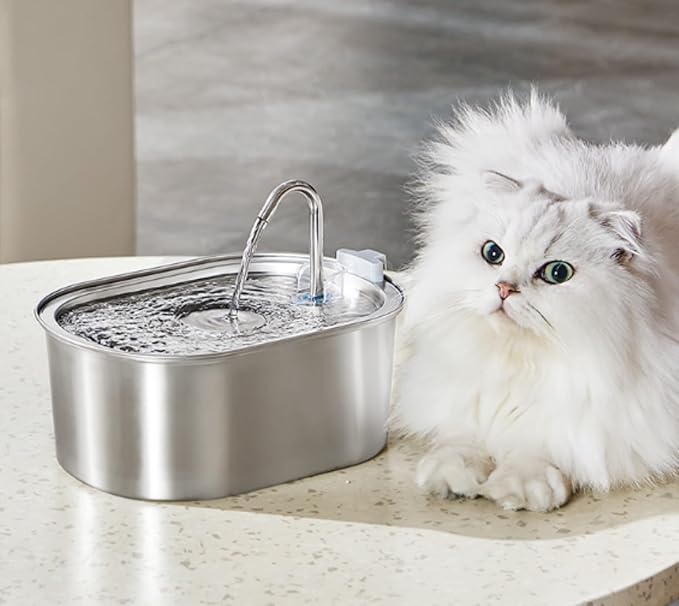 Selene The Doggy Fountain, Quiet Floor-Standing Pet Water Fountain, Automatic Dog Watering Dispenser Bowl Feeding & Watering Supplies (3.2L Round Flower)