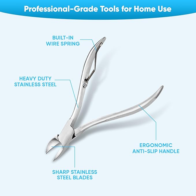 YNR Wire Spring Pliers, Dog Claw Pliers, Wire Sprung, Stainless Steel, Cat Nail Clippers, 3/4-inch/12 cm, Nail Clipper for Pets, Sharp Cutting Blades, Professional Claw Cutters (Claw Cutter Set)
