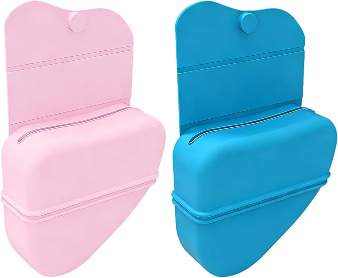 Large Capacity Puppies Snacks Carriers with Regulable Waist Strap for Storing Dry or Wet Dogs Pet Supplies Silicones Dogs Treat Bag Portable Pet Training Waist Bag Outdoor Feeders Puppies