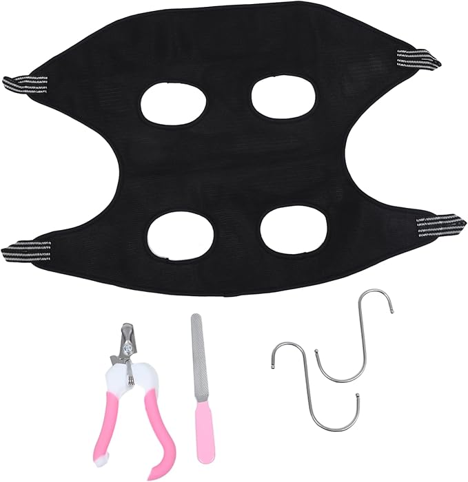 Milisten 1set Pet Grooming Hammock for Dogs and Cats Nail Trimming Helper Breathable Ergonomic Design Random Accessories Easy to Use and Wash
