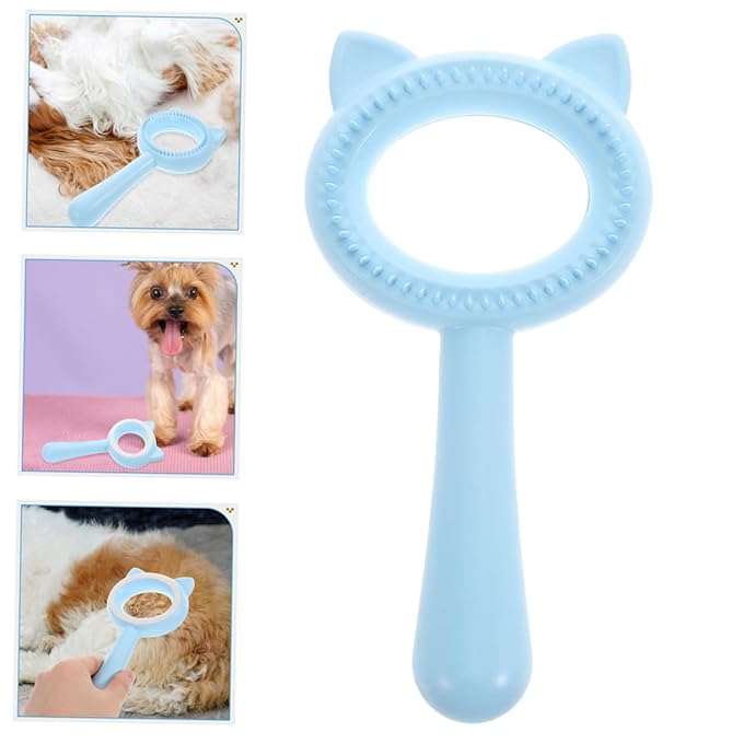 HEMOTON 2pcs Deshedding Dog Brush Pet Grooming Comb Double-sided Cat Brush Efficient Hair Removal for Longhaired Cats Dogs