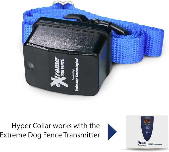 Extreme Dog Fence Stubborn Dog Fence Dog Collar with Large and Medium Set of Contacts for Dogs That Need Stronger Correction Levels Than The Active Collars