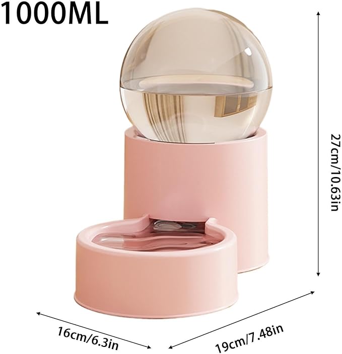 Automatic Pet Water Dispenser for Dogs and Cats – Indoor Water Supply for Pets – for Use in Indoor Patio, Living Room, Home, Holidays, Travel and Getaways End