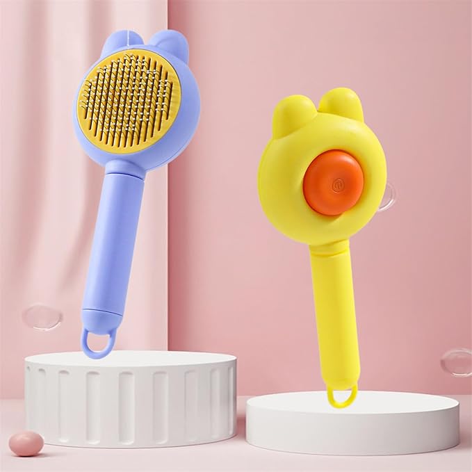 Lovely Shape Pet Comb Deshedding Brush with Easy Function Pet Grooming Accessory Hair Tool Deshedding Brush for Dog Cats