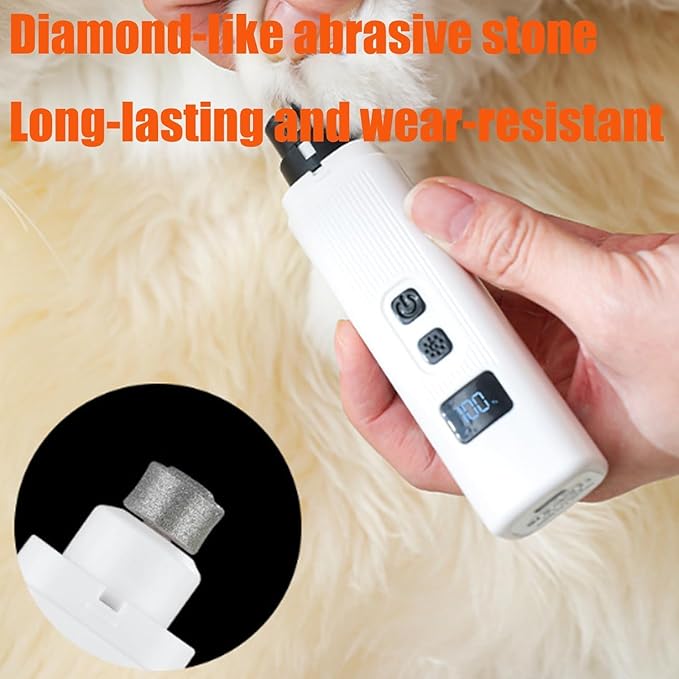 2025 New Catlabo Cat Nail, Catlabo Cat Nail, Upgraded Safe Cut Cat Nail Trimmer, Three Adjustable with 360° Grinding Settings, Low-Vibration Ultra-Quiet Under ＆ Powerful for All Cats ＆Dogs (Black)