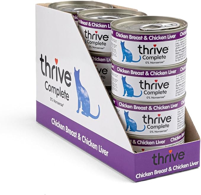 thrive Complete Cat Food 100% Chicken & Chicken Liver 12 x 75g