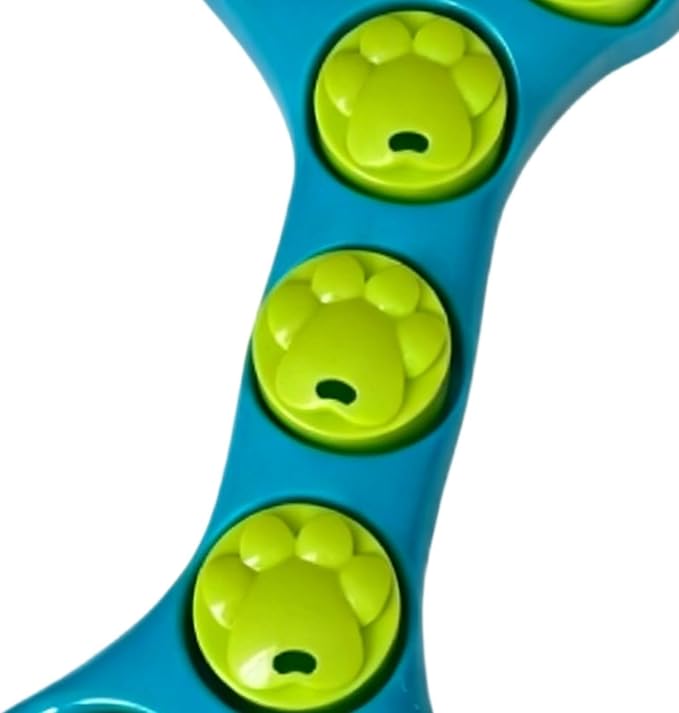 Interactive Slow Feeder - Dog Bowl Anti Choke, 15.4 Inches Pet Feeding with Puzzle Design, Food Dish with Bone Shape, Pet Supplies Durable Build, Feeding Tool for Training Use