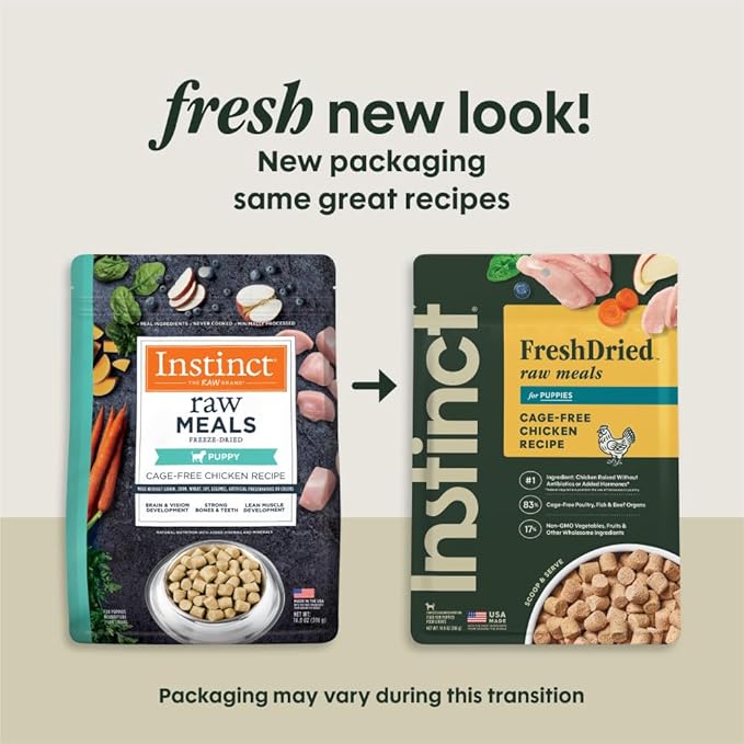Instinct Raw Meals Freeze-Dried Puppy Chicken Dog Food, 14 oz. Bag