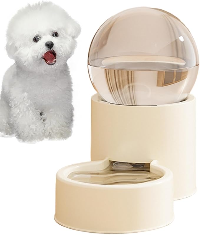 Automatic Pet Feeder - Large Capacity Dog Food, Water Dispenser Bowl Feeding System Reliable Continuous Supply Design for Controlled Portion Support for Puppies and Small to Medium