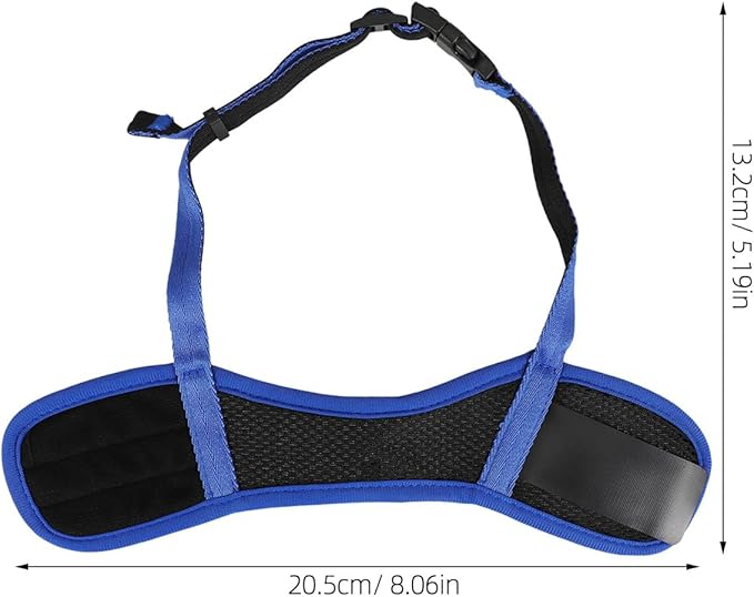 Toyvian Adjustable Puppy Muzzle Blue M 14-20cm Breathable Dog Mouth Cover Anti-Barking Walking Mask Small Dog Chew Prevention Pet Supplies
