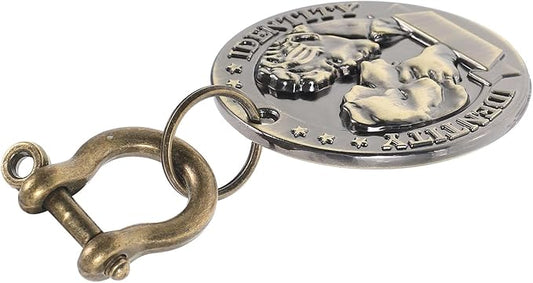 Cabilock Pet Identity Tag Engraved Metal Dog Name Tags Round Pendant Sturdy Pet Supplies for Cats and Puppies Universal Anti-Lost Collar Accessory