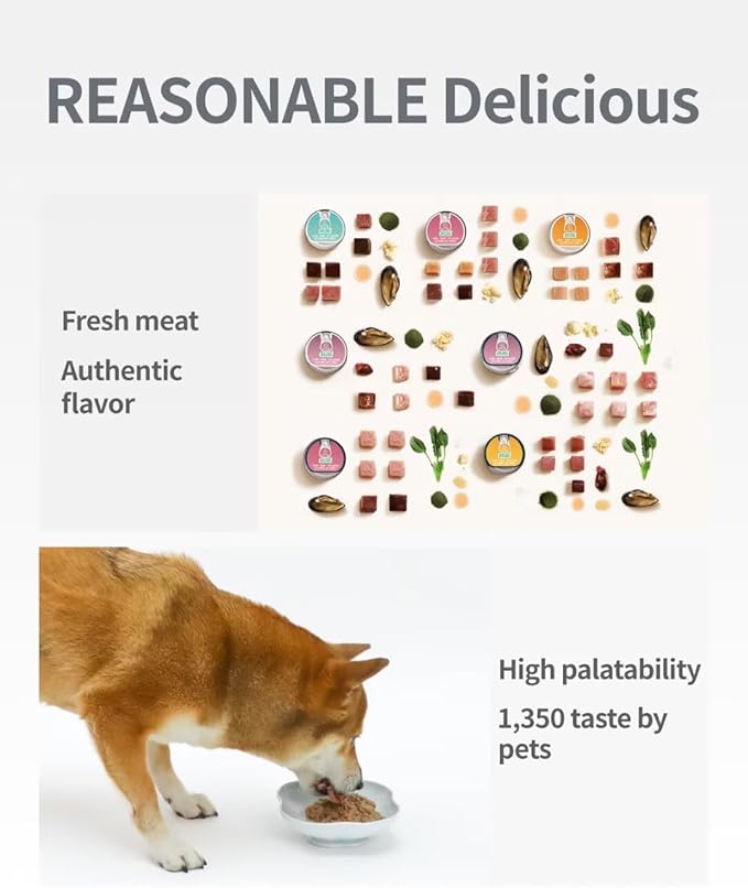 Poultry Recipe Wet Dog Food, Grain Free - BPA Free - Natural Raw Dog Pate Food (Pack of 6) 3.5 Ounce Cans