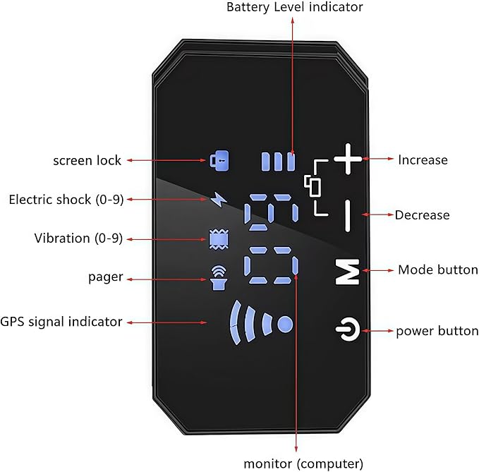 Wireless Dog Fence, GPS Dog Collar System with 3 Warning Modes, Outdoor Use Rechargeable Wireless Pet Fence, Range 98-3280 FT