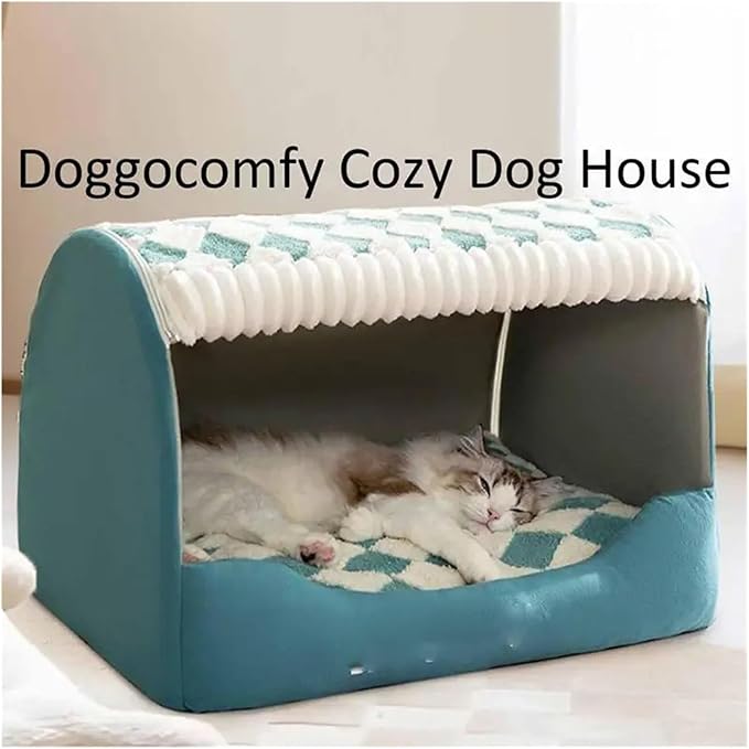 Pet Cat Dog Bed Sofa Mats Coussin Chien Animals Accessories Dogs Basket Supplies Compatible with Large Medium Small Pet House Products(Green,L)