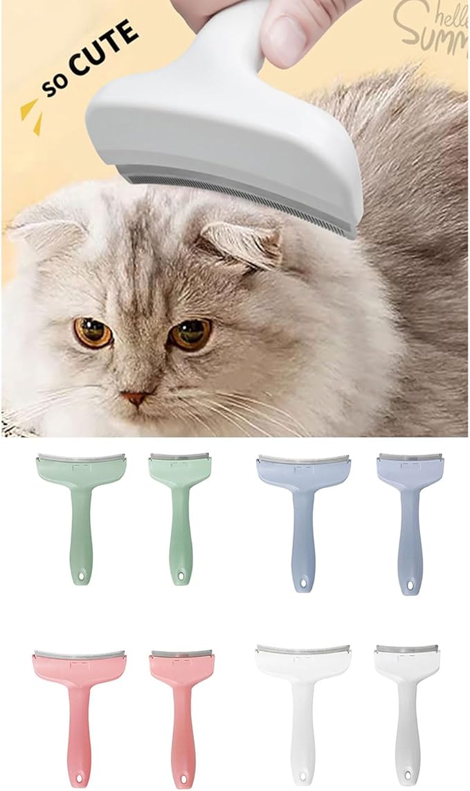 Cats Furs Trimming with Stainless Steel Reduces Loose Hair Easy Efficient Use for Dog Health Coat Maintenances Pet Grooming Tool