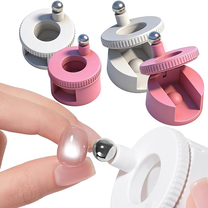 2026 New Rotating Cat Eye Magnet, Cat Eye Magnet for Nails, Beginner Friendly Nail Tool with Uniform Magnetic Force and Excellent Light Absorption, Can Easily DIY Glossy Cat Eye Effect (2MAX)