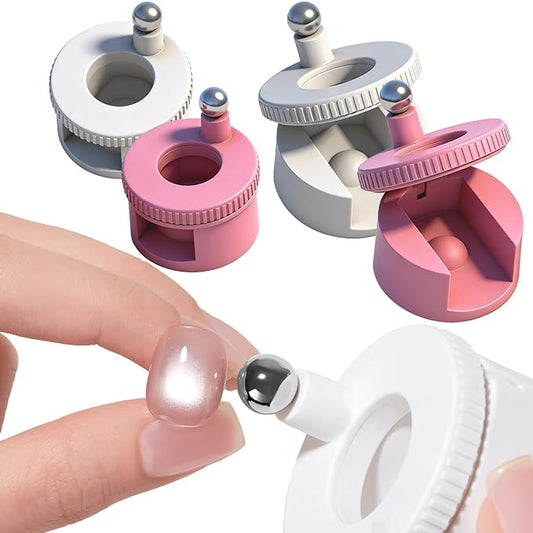 2026 New Rotating Cat Eye Magnet, Cat Eye Magnet for Nails, Beginner Friendly Nail Tool with Uniform Magnetic Force and Excellent Light Absorption, Can Easily DIY Glossy Cat Eye Effect (2MAX)