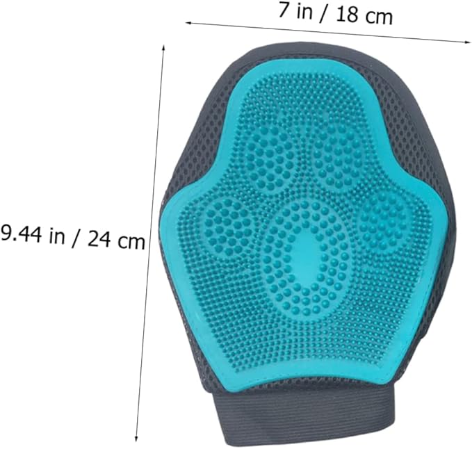 BESPORTBLE Pet Massage Glove Brush Double-Sided Lint Brush Dog Grooming Cats Dogs Easy Odor Removal