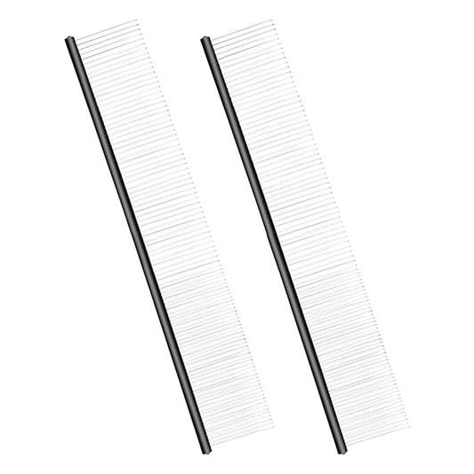 2PCS Pet Grooming Comb Tool For Long Hair Efficient Undercoats Removal Safe For Cats And Dogs Grooming Accessories For Cats For Carpet For Furniture