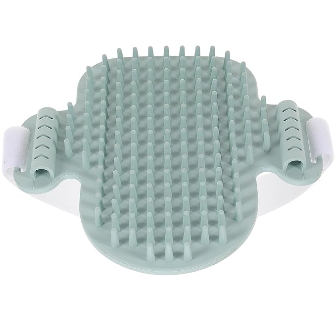 POPETPOP Cat Corner Scratchers and Massaging Comb Wooden Cat Self Grooming Tool with Natural Silvervine Green Pet Hair Comb for Kitten Massage and Itch Relief Random Color